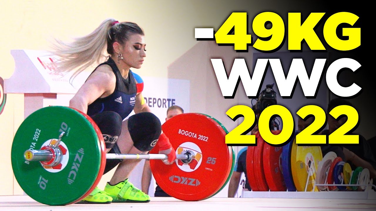 49kg World Weightlifting Championships 22 Mirabai vs China vs USA vs Nina...