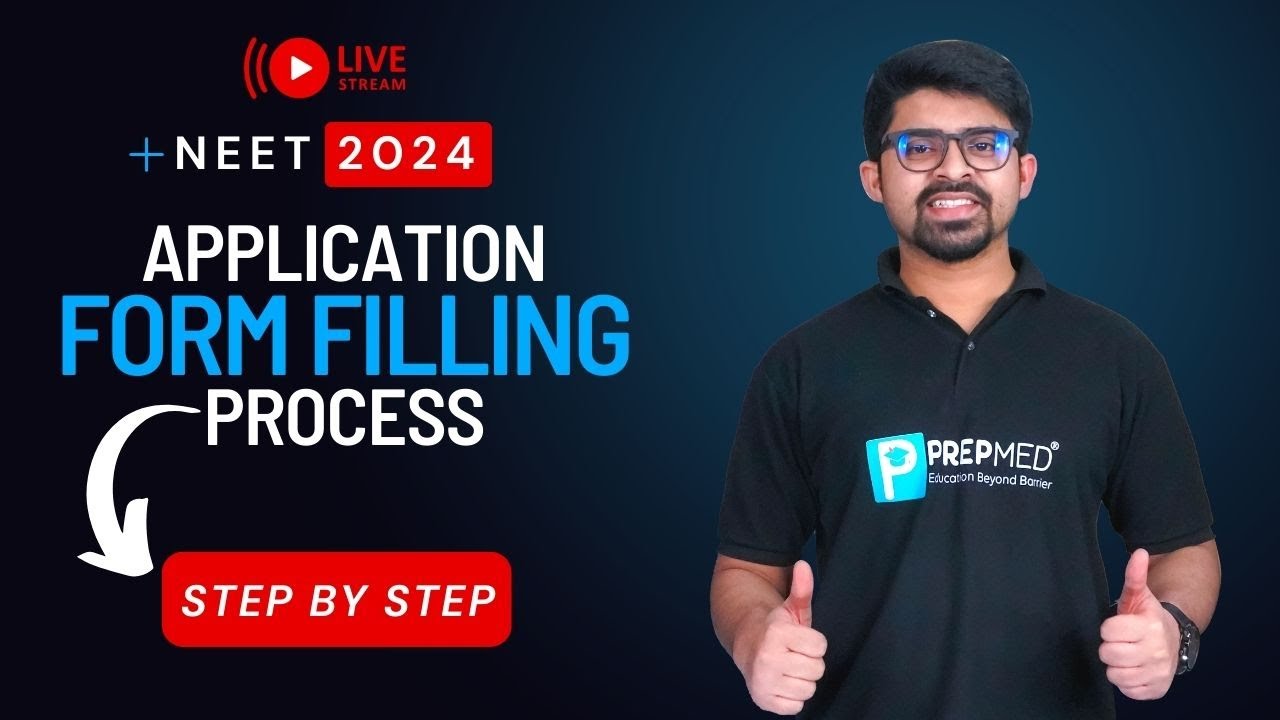 🔴 LIVE: NEET 2024 Application Form Filling Process 🔥| Step by Step ...
