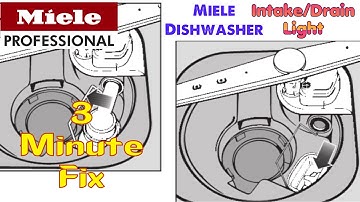 ✨ Miele Dishwasher - Intake/Drain Light - (3 Minute FIX ) - No Tools ✨