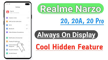 Realme Narzo 20, 20a, 20 Pro, Always On Display, Cool Hidden Feature