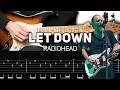 Radiohead  let down guitar lesson with tab