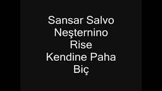 Sansar Salvo ft.Nesternino & Rise - Kendine Paha Biç Resimi