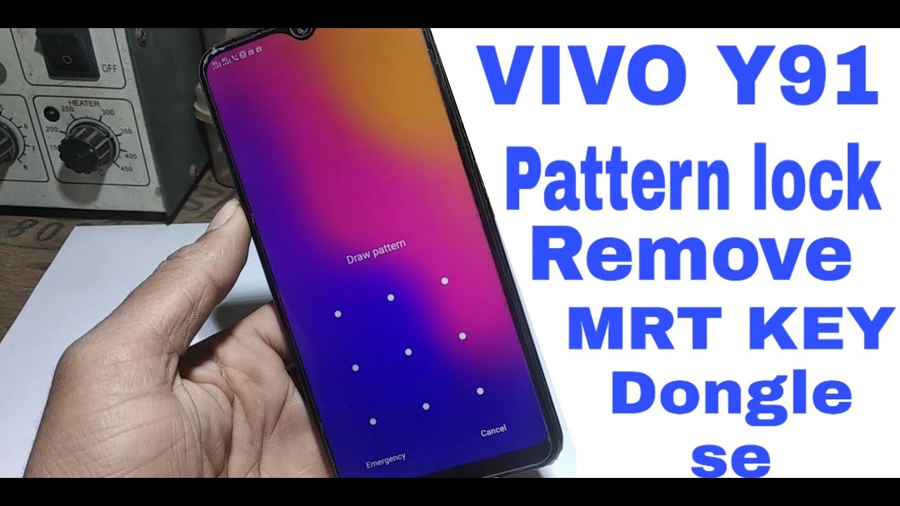 Vivo Y91 1816 Pattern Lock Remove MRT KEY DONGLE SE YouTube