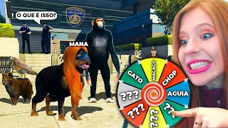 JOGANDO GTA 5 RP COMO ANIMAIS USANDO A ROLETA MISTERIOSA!!!