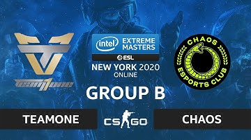 CS:GO - TeamOne vs Chaos [Dust2] Map 2 - IEM New York 2020 - Group B - NA