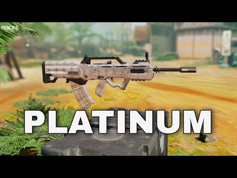 ALL ASSAULT RIFLES WITH PLATINUM CAMOUFLAGE IN CODM
