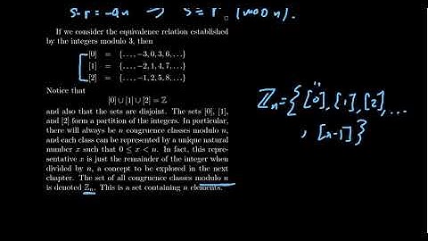 Modular Arithmetic as an Equivalence Relations