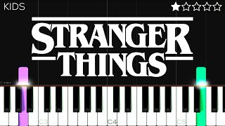 Kids From Stranger Things Easy Piano Tutorial