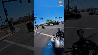 Biker helps Handicap Elderly Man cross the street 😳