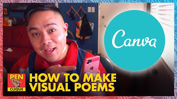 How To Make Visual Poems/Quote Posters For Beginners (Canva Tutorial 2020) | Pen Clique Tutorials