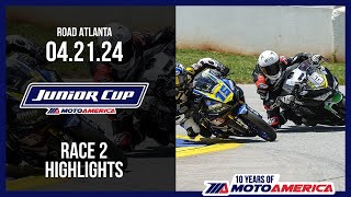 Junior Cup Race 2 at Road Atlanta - HIGHLIGHTS | MotoAmerica