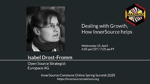 Isabel Drost-Fromm (Europace AG) at ISC.S10 - Keynote - Dealing with Growth, How InnerSource helps