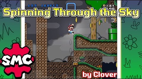 Super Mario Construct: (Super Mario Gimmick 1-1) Spinning Through the Sky by Clover