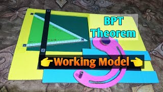 Basic Proportionality theorem(BPT) working model || Mr Creatons||