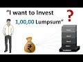 Right way to Invest Lumpsum amount in market | Mutual funds vs Fd | how to invest amount in market