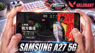 SAMSUNG A27 5G test game VALORANT Mobile | Snapdragon 6 Gen 3