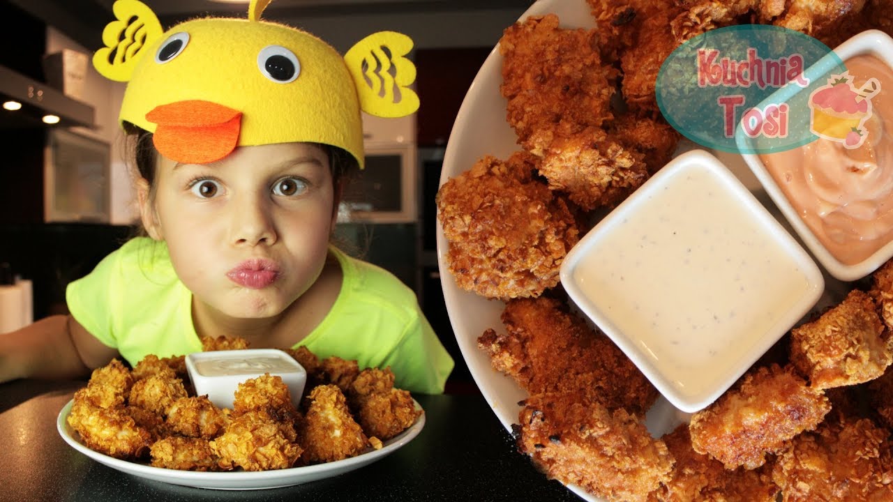 Chrupiące nuggetsy z kurczaka :) smacznie i zdrowo!