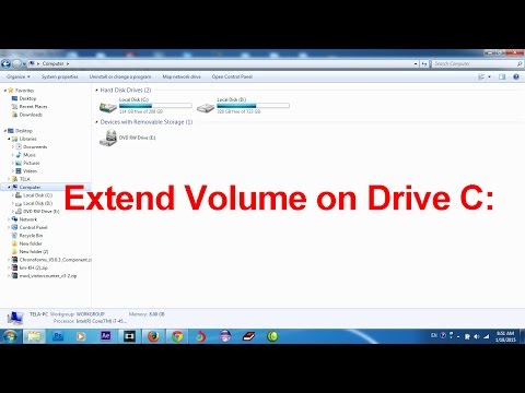 Extend volume on drive C or D , Resize space on drive C or D hqdefault