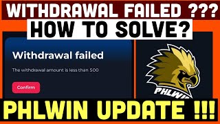PHLWIN APP - WITHDRAWAL FAILED? BETTING TURNOVER? RECHARGE ISSUE ? HOW TO SOLVED? screenshot 3