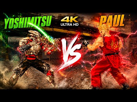 Tekken 3: Yoshimitsu vs Paul - Intense Fight HD 