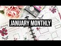 Plan With Me // January 2021 Monthly Page // Big Happy Planner // Memory Planning