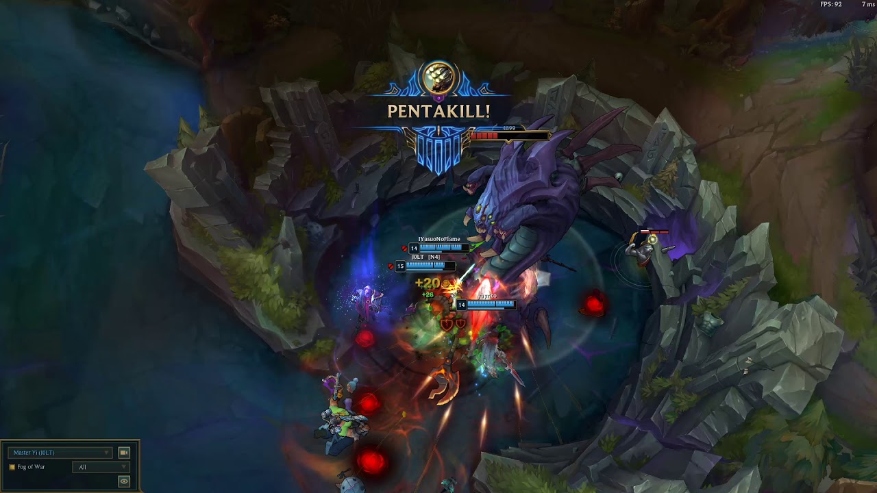 Master Yi Baron PENTA Kill