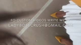 Lady Boss Leaving Dents In Cardboard High Heel Crush