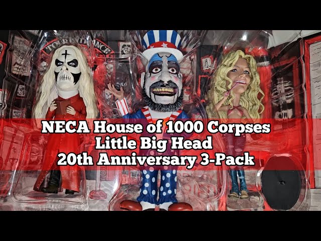 NECA House of 1000 Corpses Little Big Head 20th Anniversary 3 Pack class=