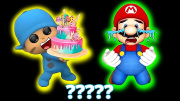 5 Pocoyo "My Pie" and Mario Crying Sound Variations In 26 Seconds
