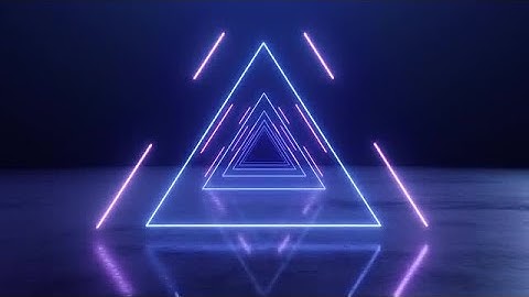 Neon Triangle Stock Motion Graphics