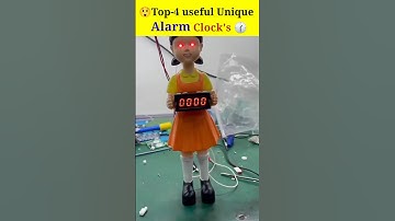😲Top-4 useful Unique Alarm Clocks🕜💯 #shorts #youtubeshorts #coolgadets #gadgets #telugu