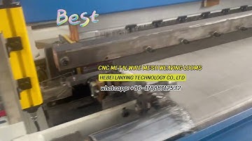 State-of -art themost advanced CNC metal wire mesh weaving loom machines in China
