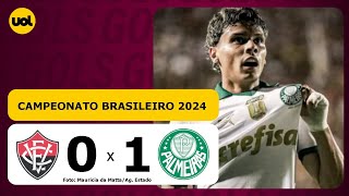 VITÓRIA 0 X 1 PALMEIRAS - CAMPEONATO BRASILEIRO 2024; VEJA OS GOLS!