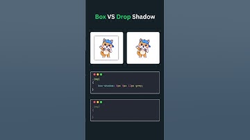 🟦 Box Shadow vs Drop Shadow: Key Differences Explained! 🌟||#shorts #shortvideo #cssframework #style