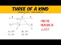 PARALLEL LINES CUT BY TRANSVERSALS | Three of a Kind Math   One Topic, Three Examples