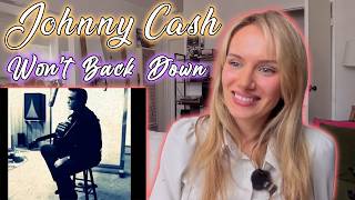 Johnny Cash-Wont Back Down!!  Russian Girl First Time Hearing!!!