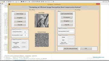 Encryption & then compression MATLAB code