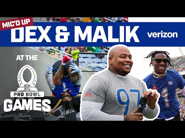Mic'd Up: Dexter Lawrence & Malik Nabers at Pro Bowl 🎙️ | New