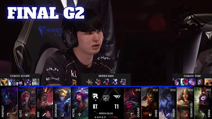KT vs T1 - Game 2 | Grand Finals LoL Worlds 2025 | T1 vs KT Rolster G2 full