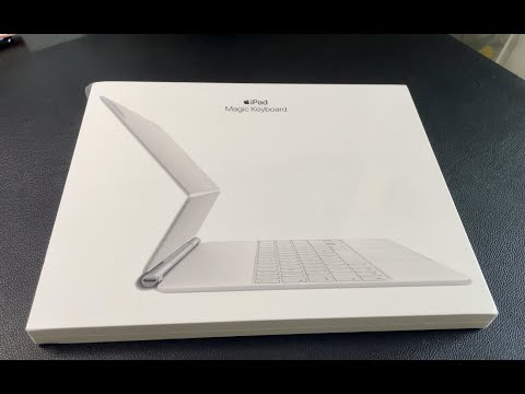 UNBOXING NEW iPad Pro magic keyboard Fifth generation “White 12.9"