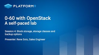 Session 4: Block storage, storage classes and backup option