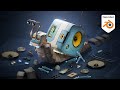 BOOST Hard-surface Modeling while Creating Stylized Robots (Blender Course Update) #b3d