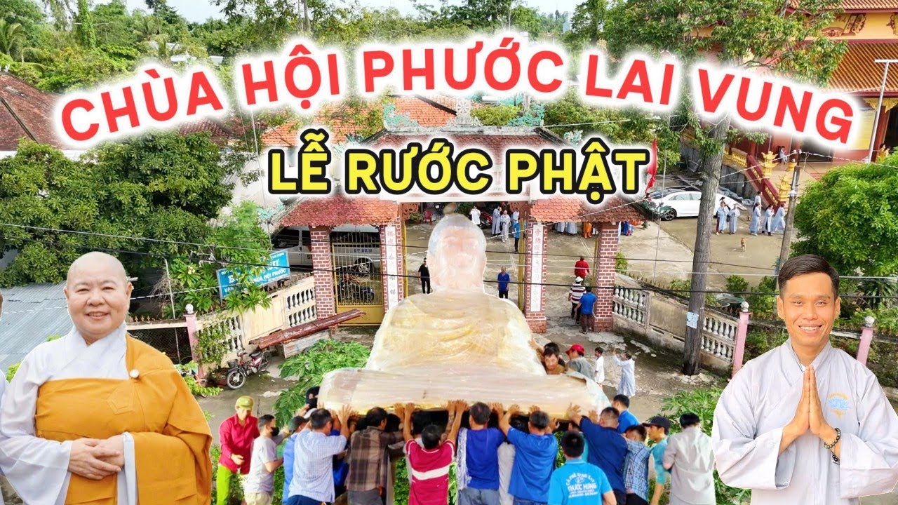 Chùa Hội Phước Lai Vung Đồng Tháp tổ chức Lễ Rước & Tôn Trí Tượng Bổn Sư Thích Ca tại Chánh Điện Mới