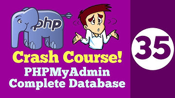 35-PhpMyAdmin Crash Course Hindi | Create Database,table,Export,Import