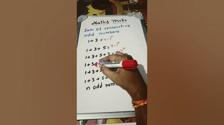 Sum Of Consecutive Odd Numbers || Maths Tricks || Square Trick || Speed Maths