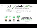 Slide Share - Civil Litigation in South Africa