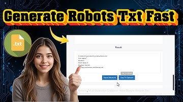Hoe genereer ik een Robots TXT-bestand? | Stapsgewijze handleiding (2025)