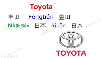 Cách đọc tên các thương hiệu xe nổi tiếng bằng tiếng Trung