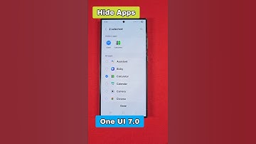Easy Hide Apps Samsung One UI 7.0