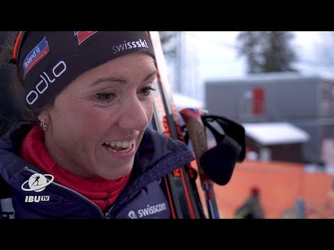 #2019Ostersund S. Gasparin: "It's an amazing result, we have so many great mums in biathlon"